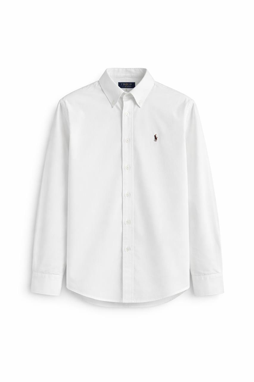 Plain white Cotton Oxford Shirt