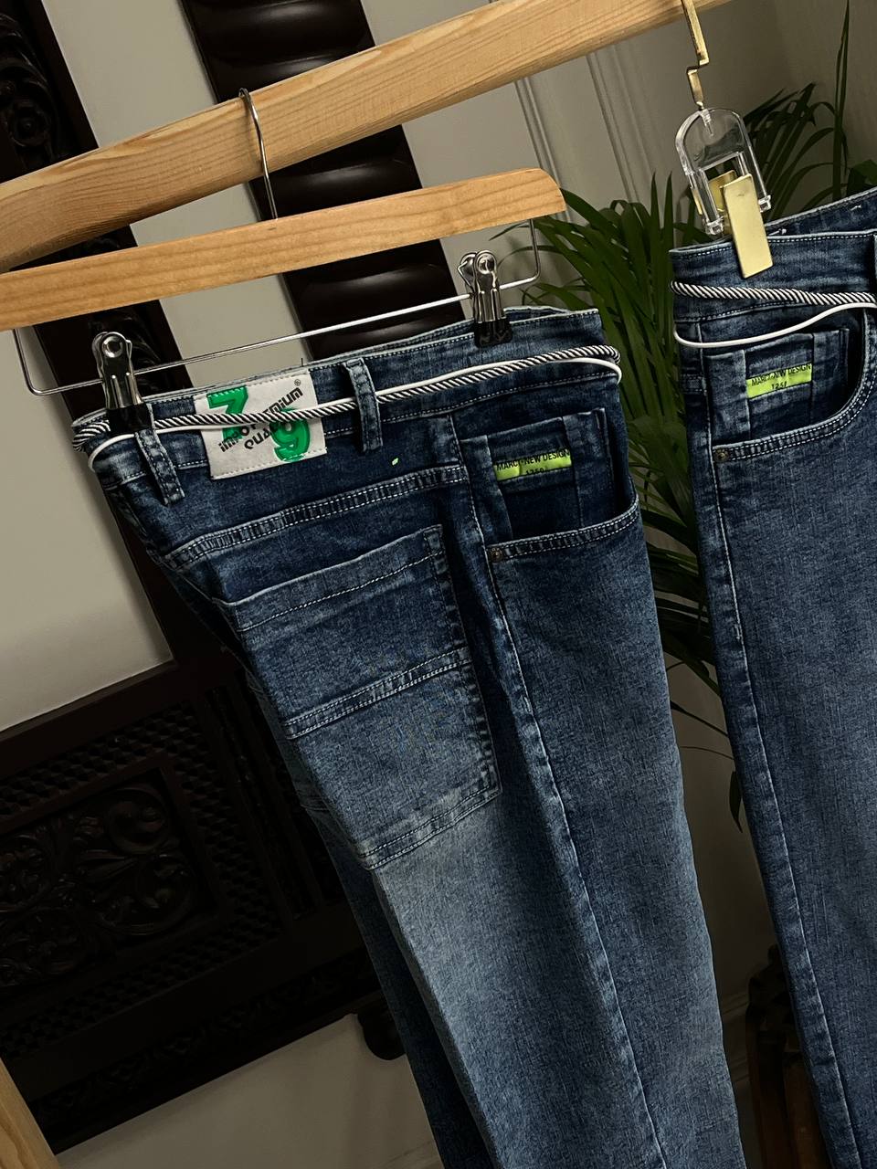 Ankle-Fit Distressed Graphic Jeans 103