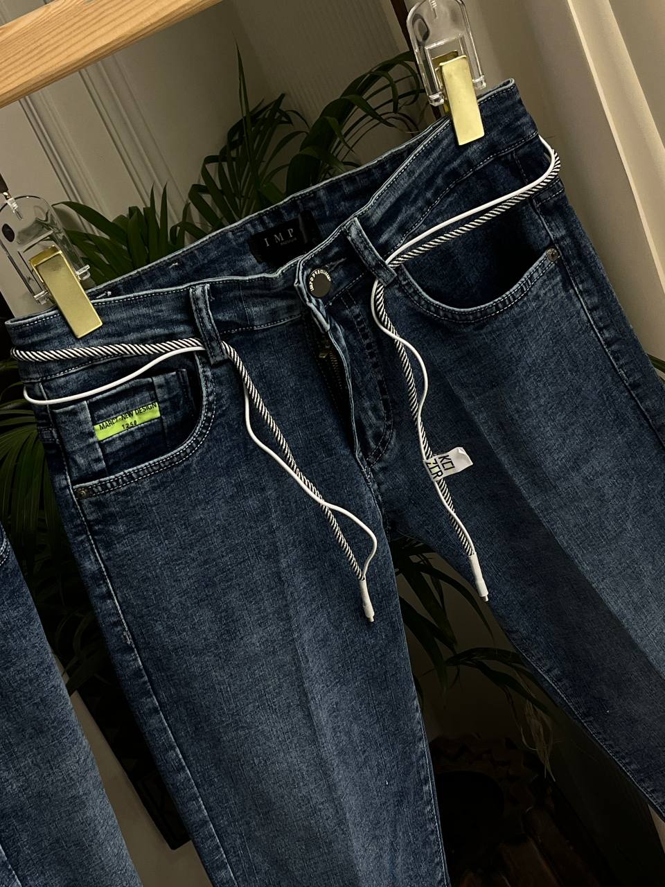 Ankle-Fit Distressed Graphic Jeans 103