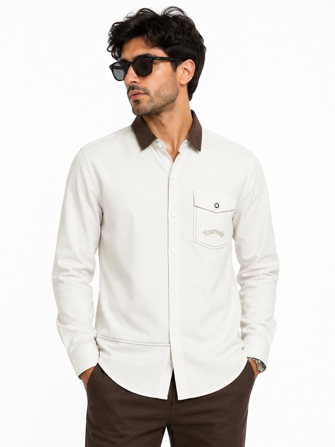 Contrast Collar Premium Shirts