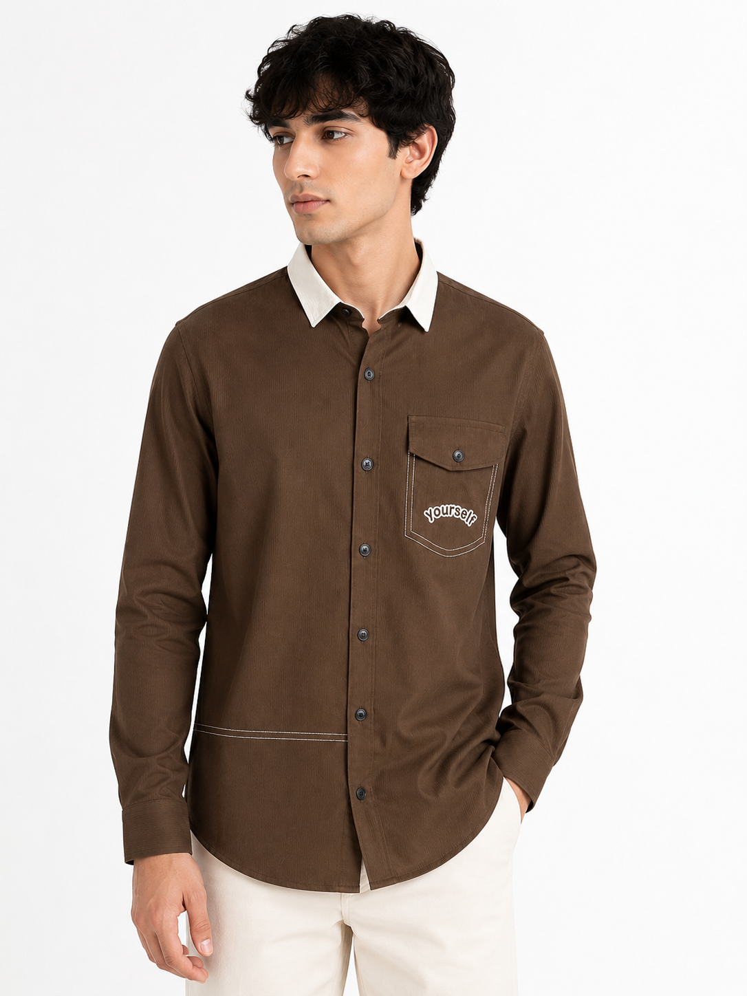 Contrast Collar Premium Shirts