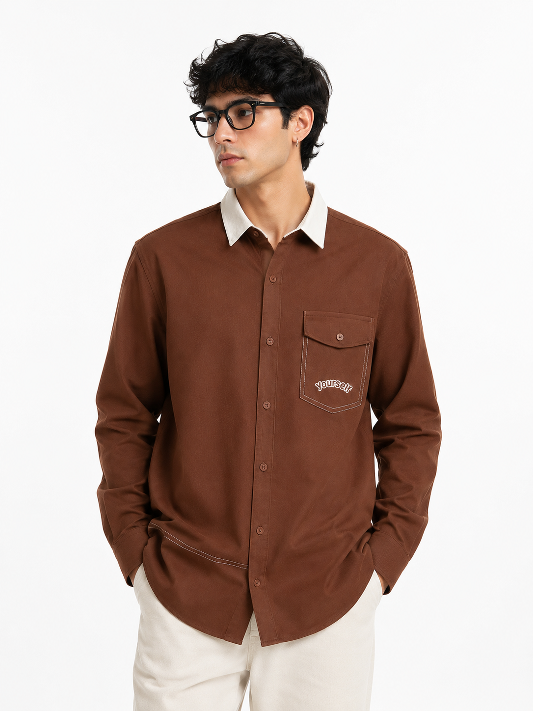 Contrast Collar Premium Shirts