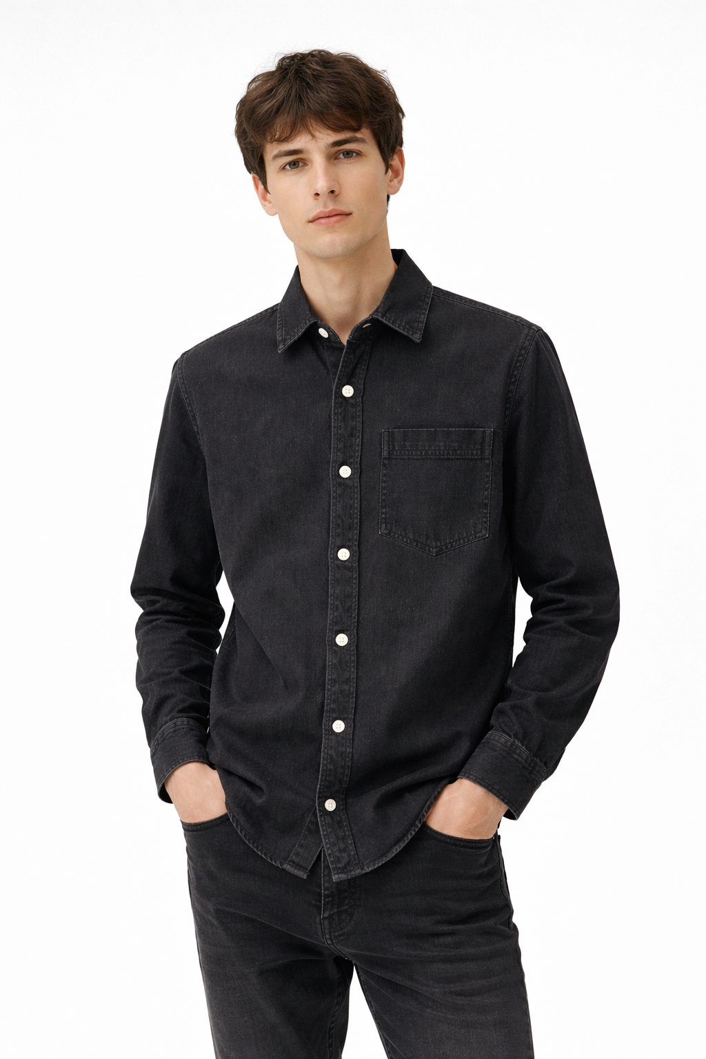 REGULAR FIT DENIM SHIRT