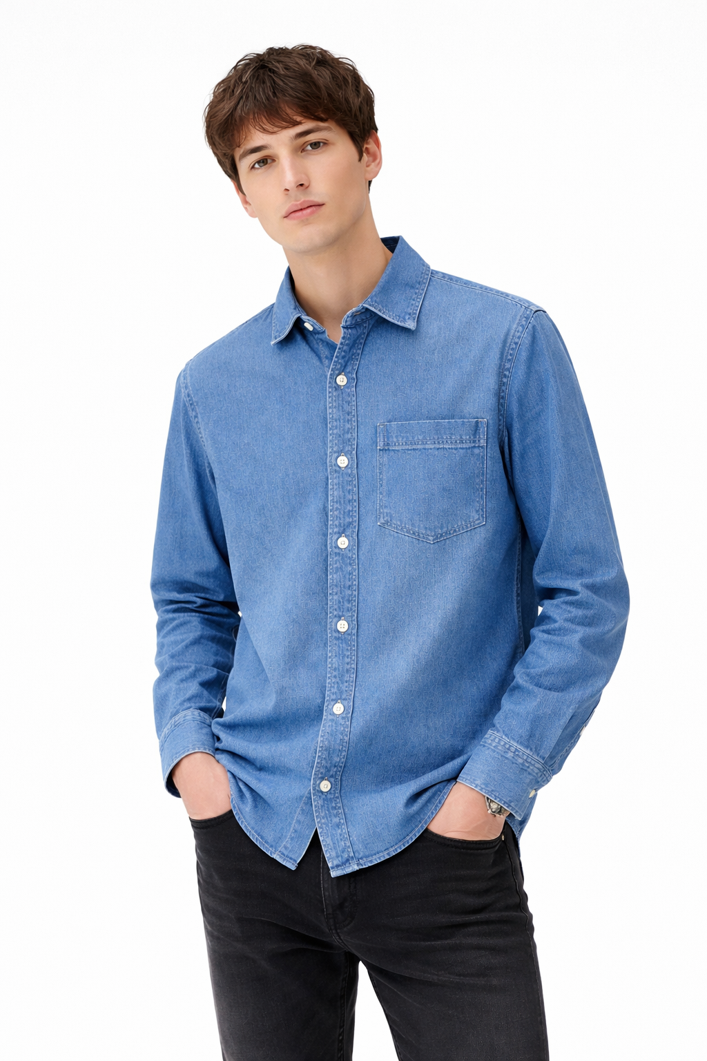 REGULAR FIT DENIM SHIRT