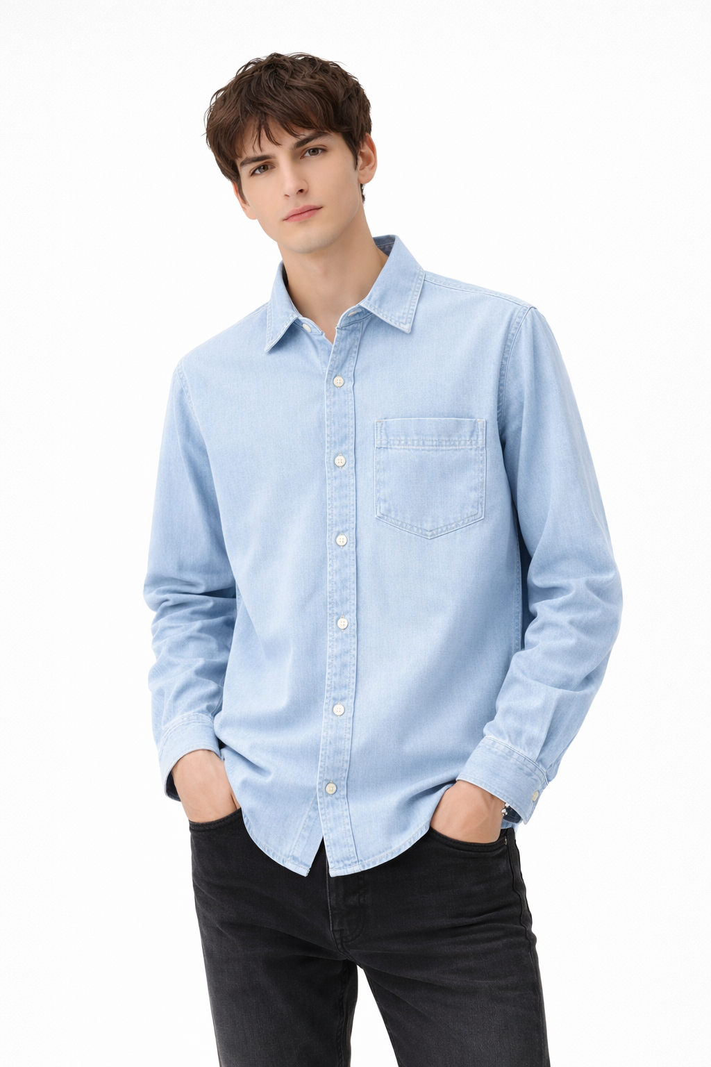 REGULAR FIT DENIM SHIRT