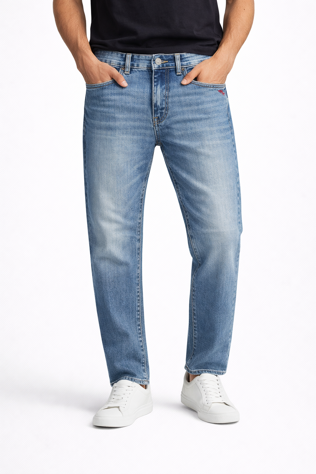 RELAX FIT BLUE DENIM JEANS