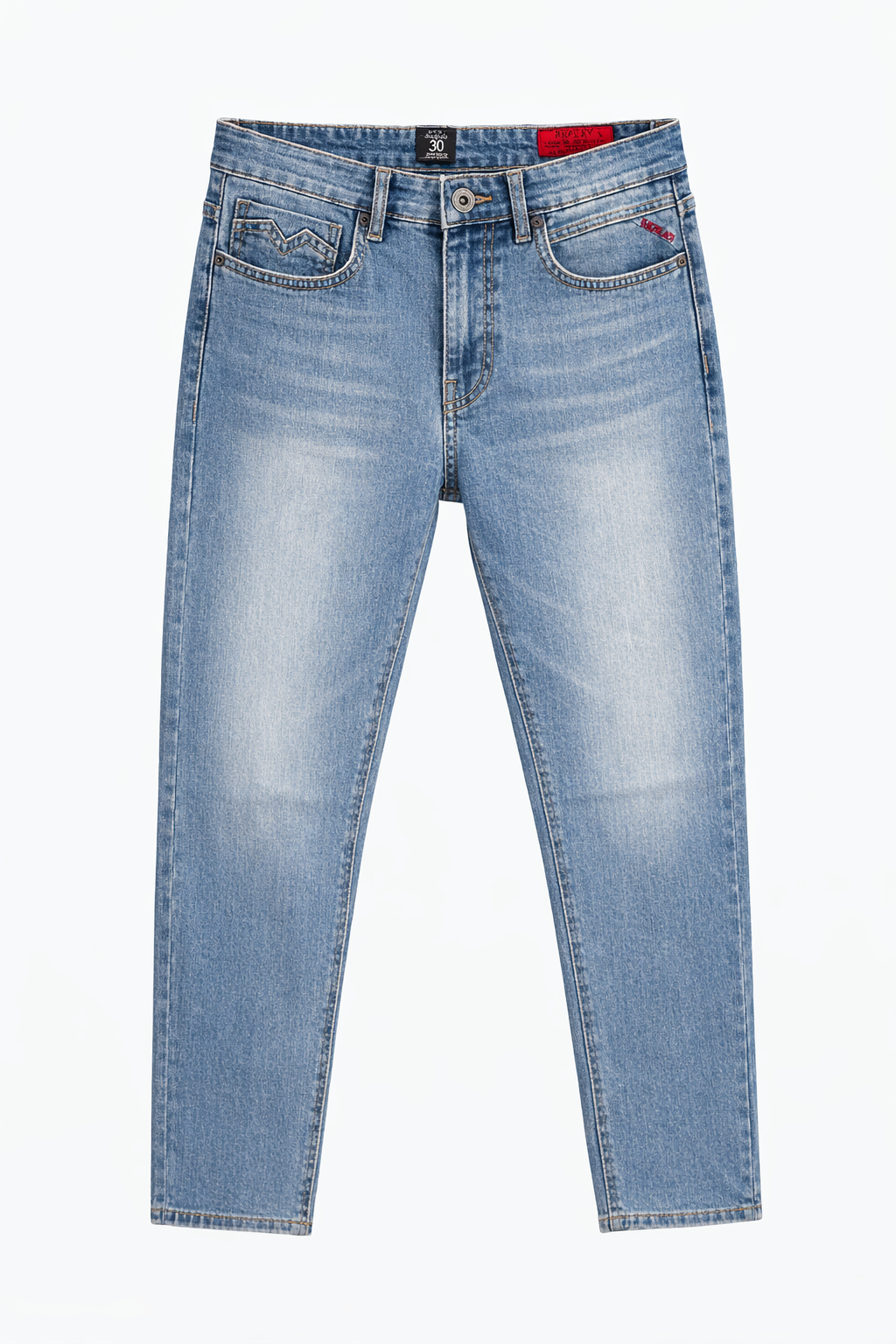 RELAX FIT BLUE DENIM JEANS
