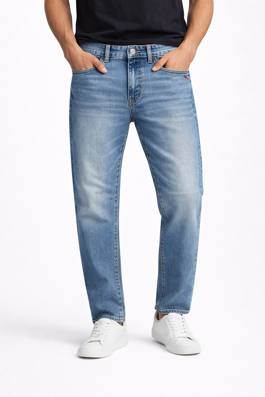 RELAX FIT BLUE DENIM JEANS