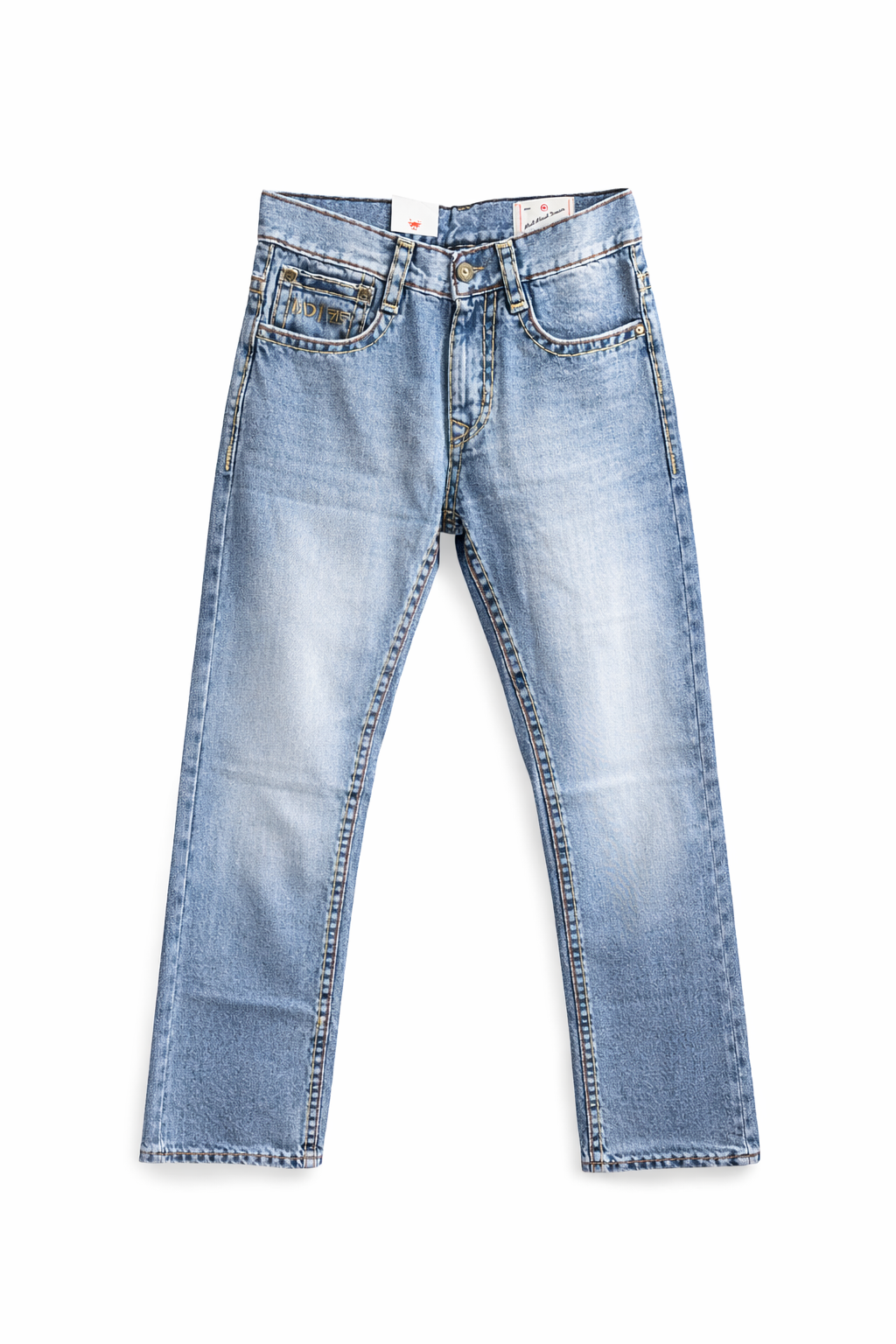 CLASSIC DENIM STRAIGHT FIT JEANS
