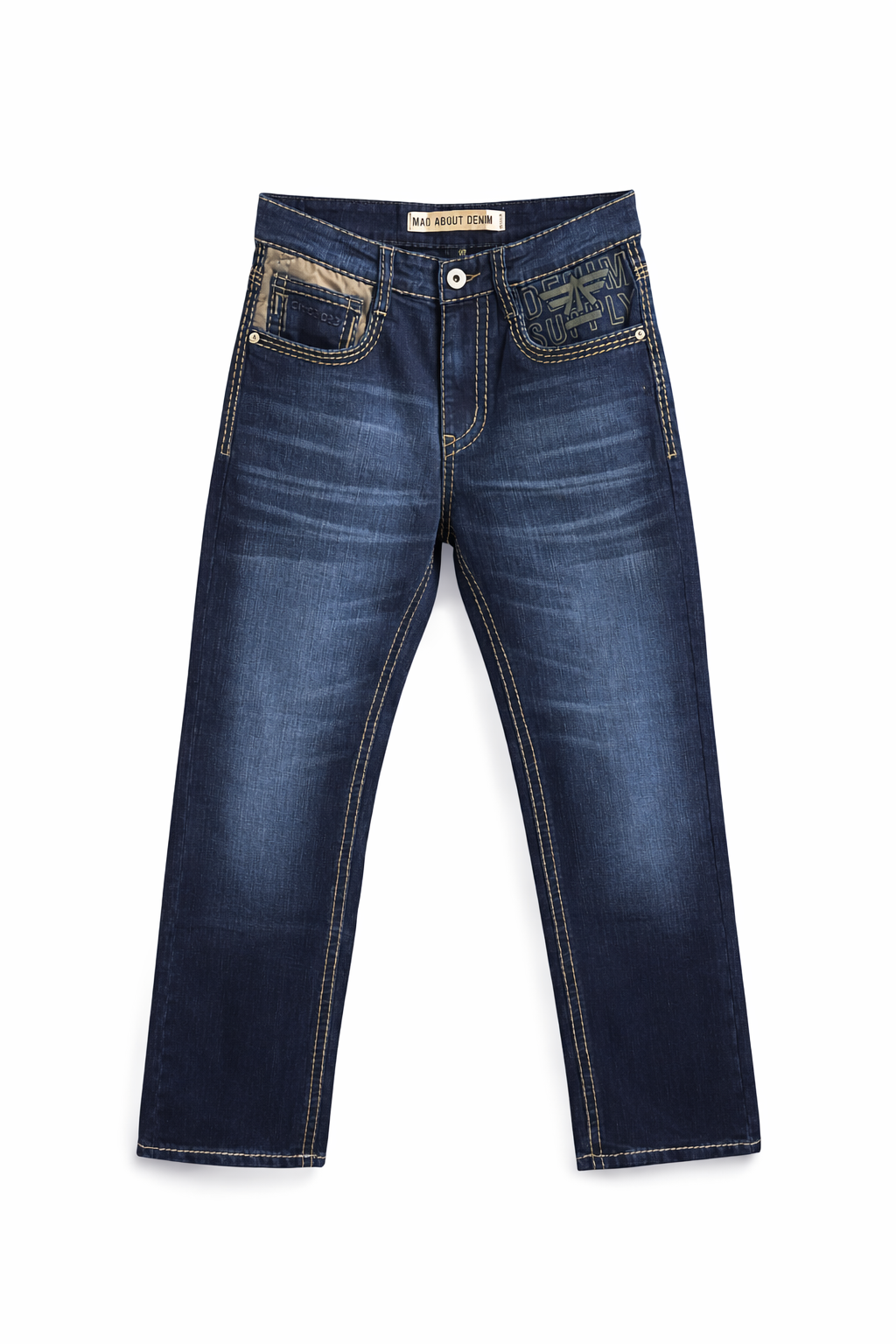 CLASSIC DENIM STRAIGHT FIT JEANS