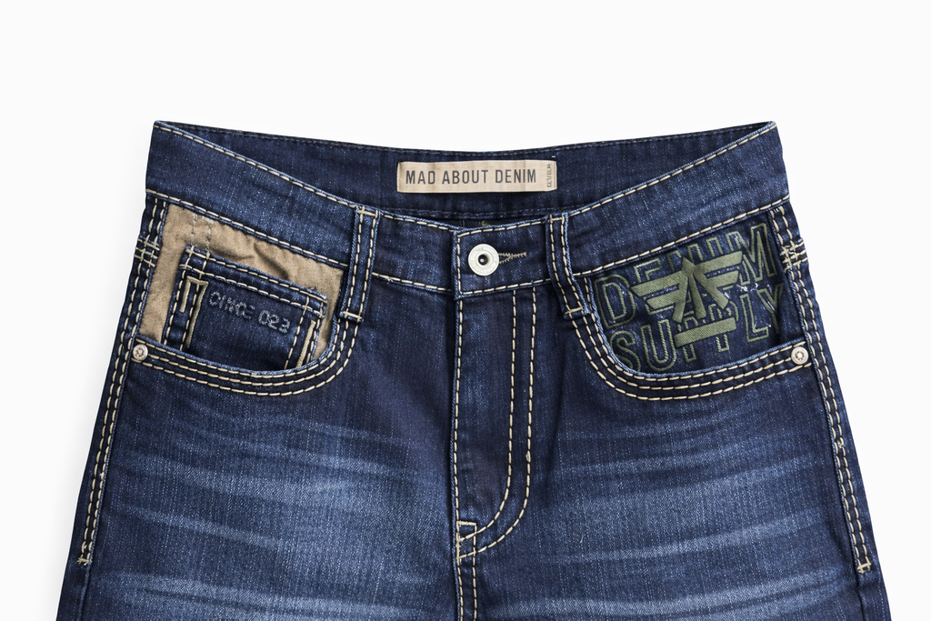 CLASSIC DENIM STRAIGHT FIT JEANS