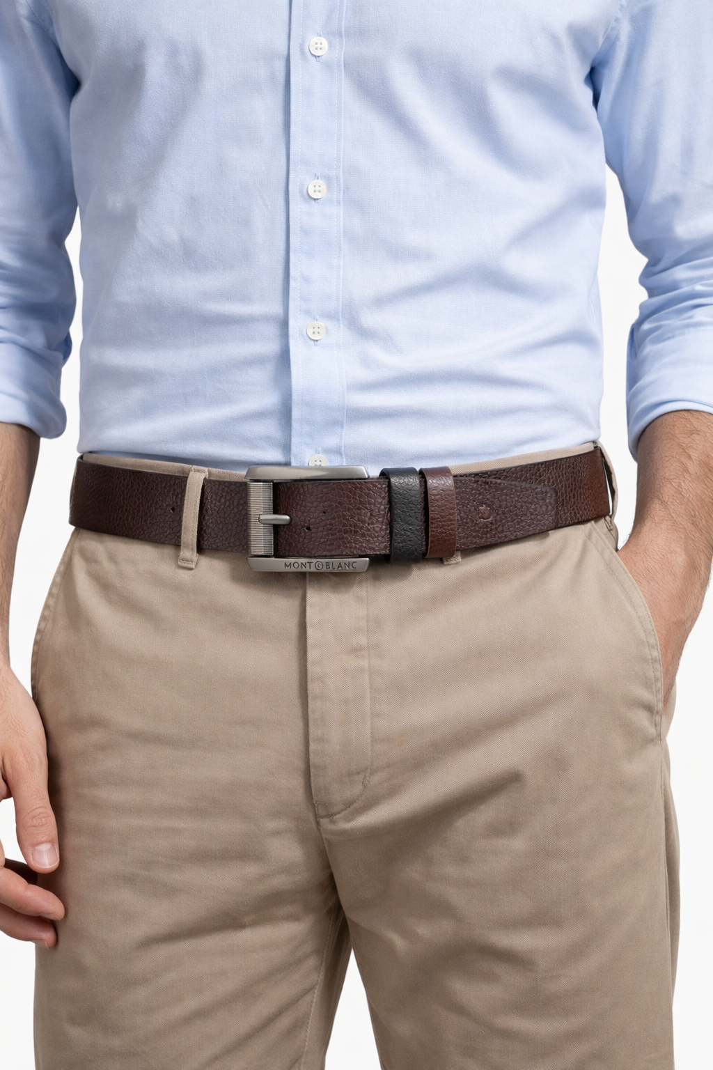 GENUINE LEATHER BELT BROWN