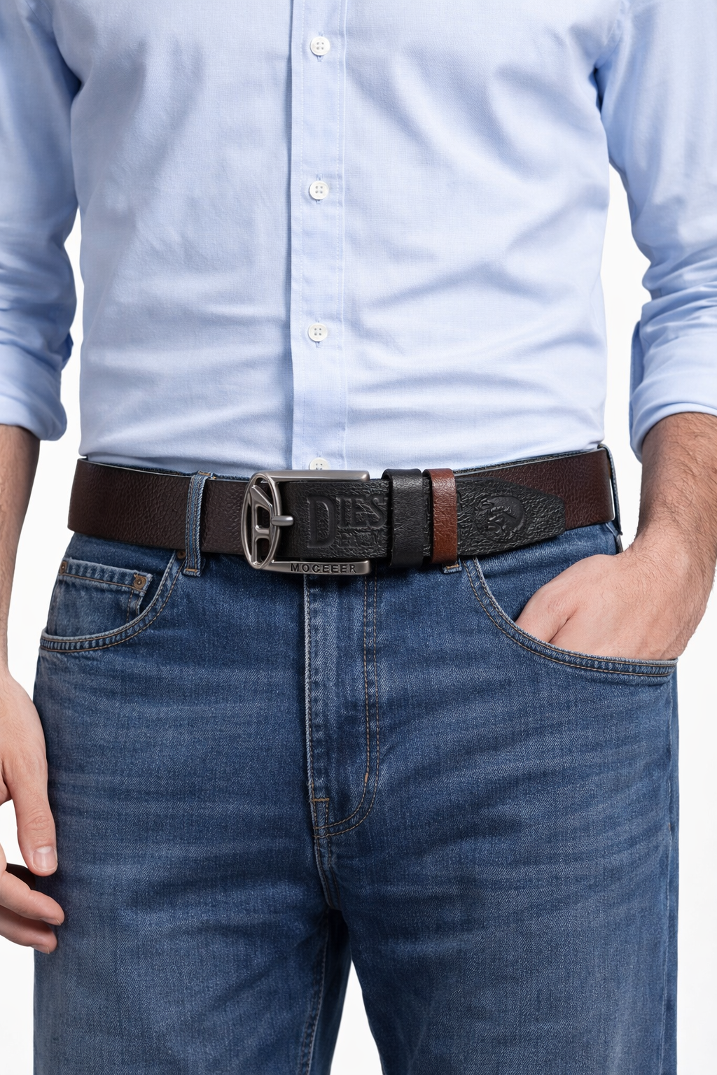 GENUINE LEATHER BELT BLACK