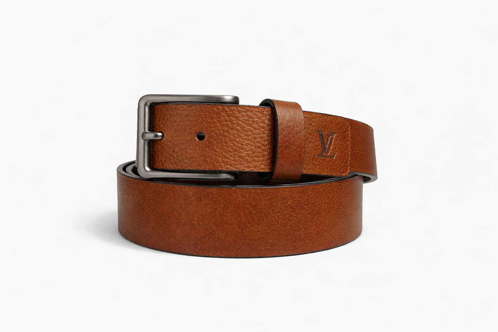 GENUINE LEATHER BELT BROWN