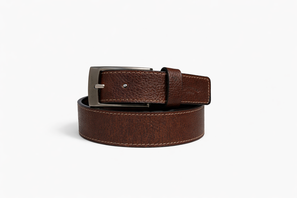 GENUINE LEATHER BELT BROWN