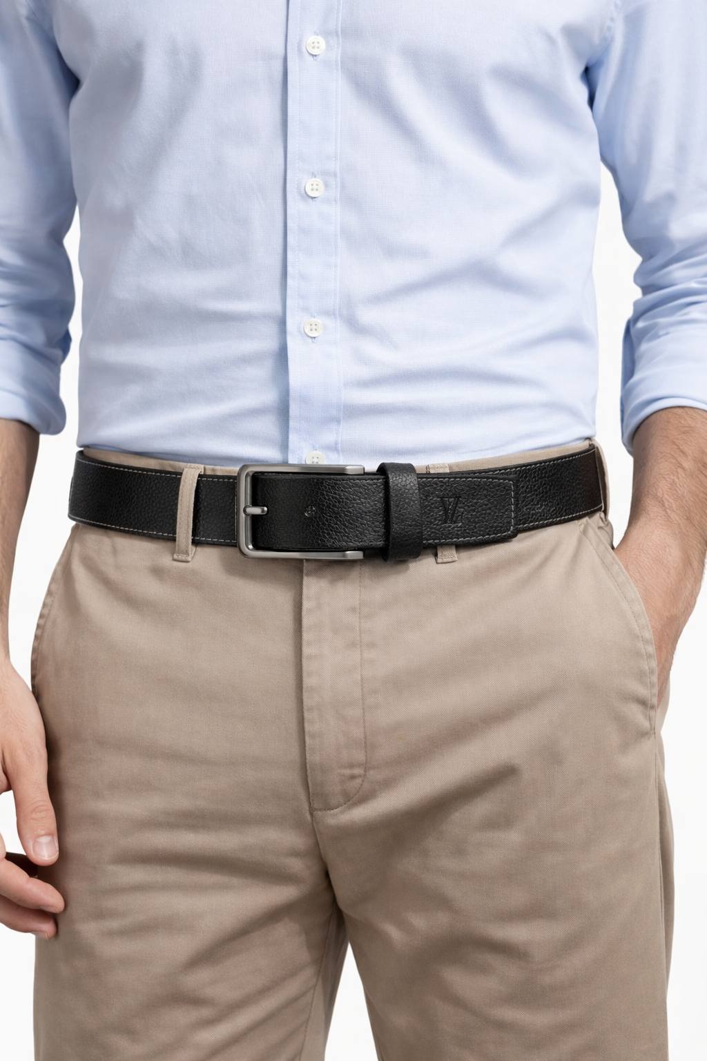 GENUINE LEATHER BELT BLACK