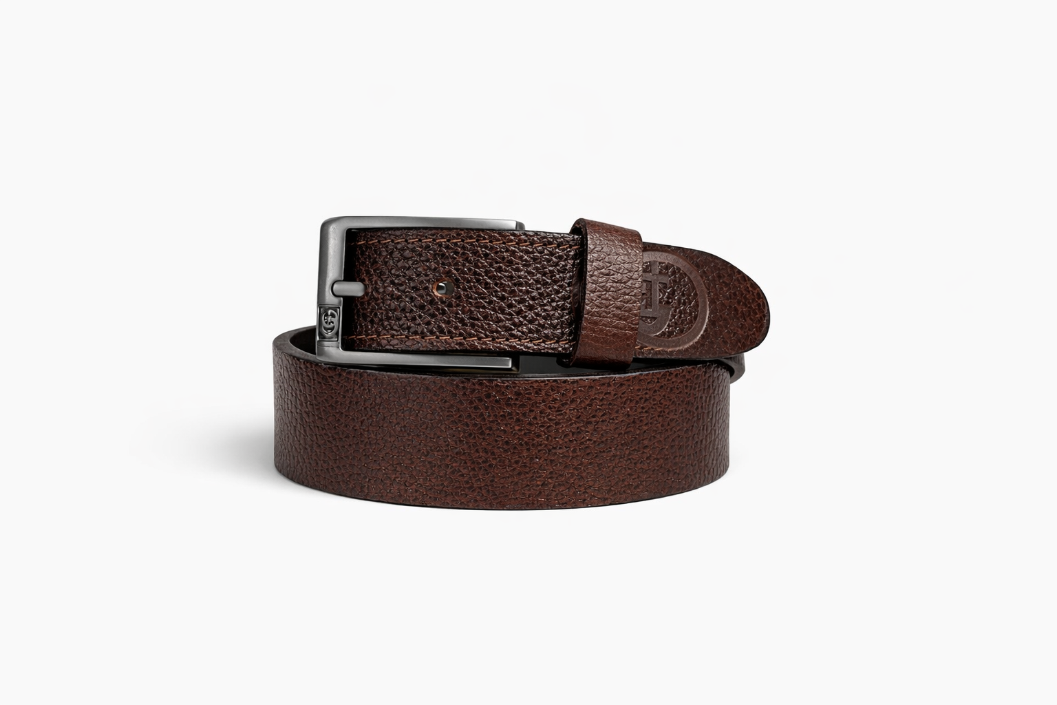 GENUINE LEATHER BELT BROWN
