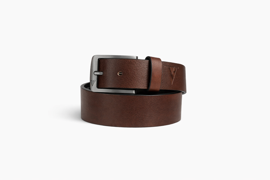 GENUINE LEATHER BELT BROWN