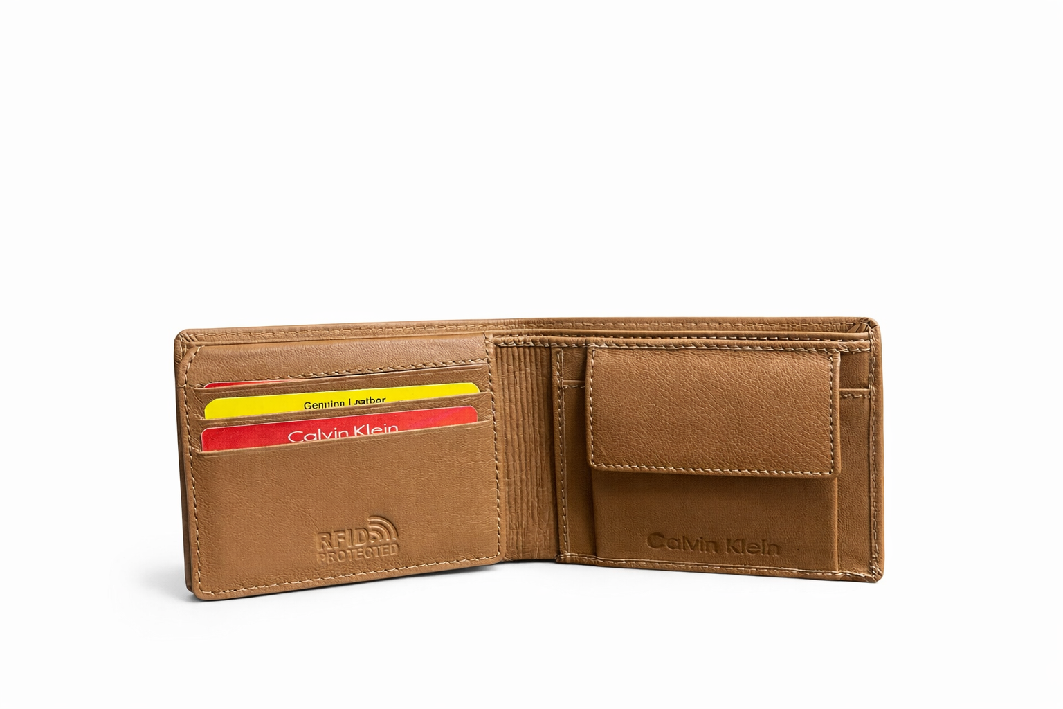 GENUINE LEATHER WALLET BROWN