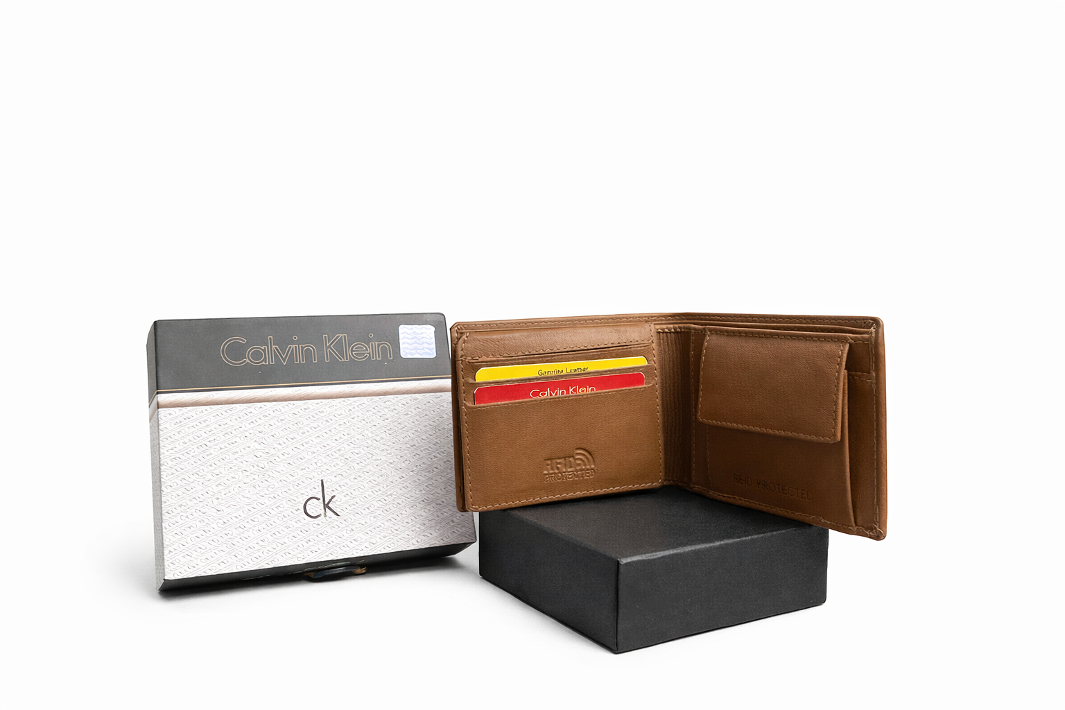 GENUINE LEATHER WALLET BROWN