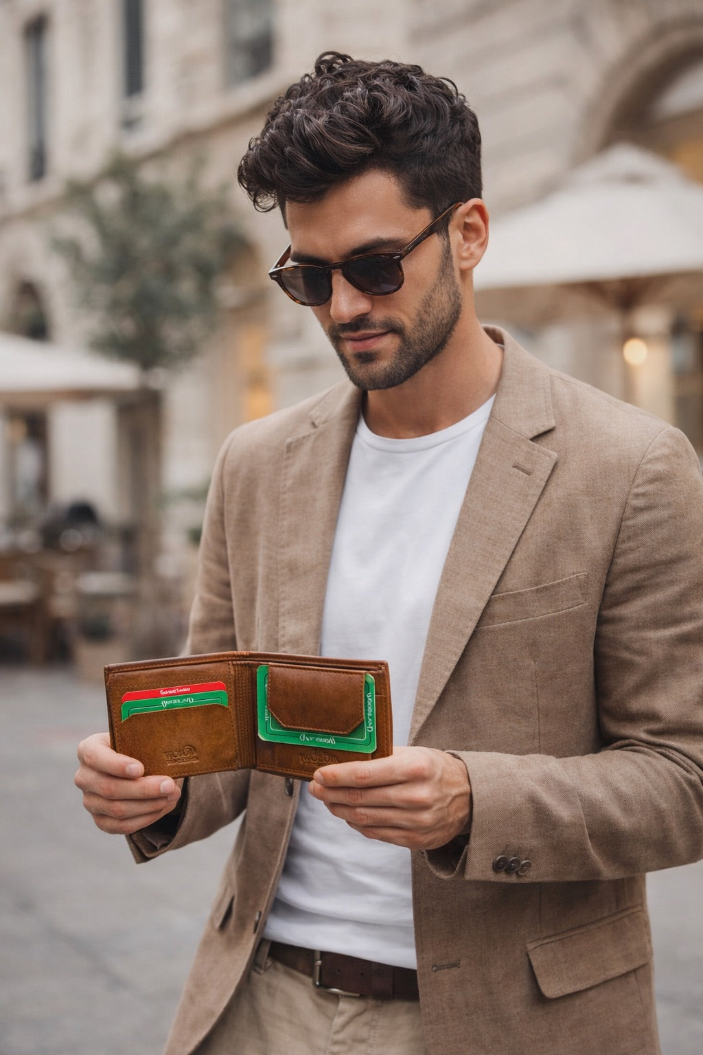 GENUINE LEATHER WALLET TAN