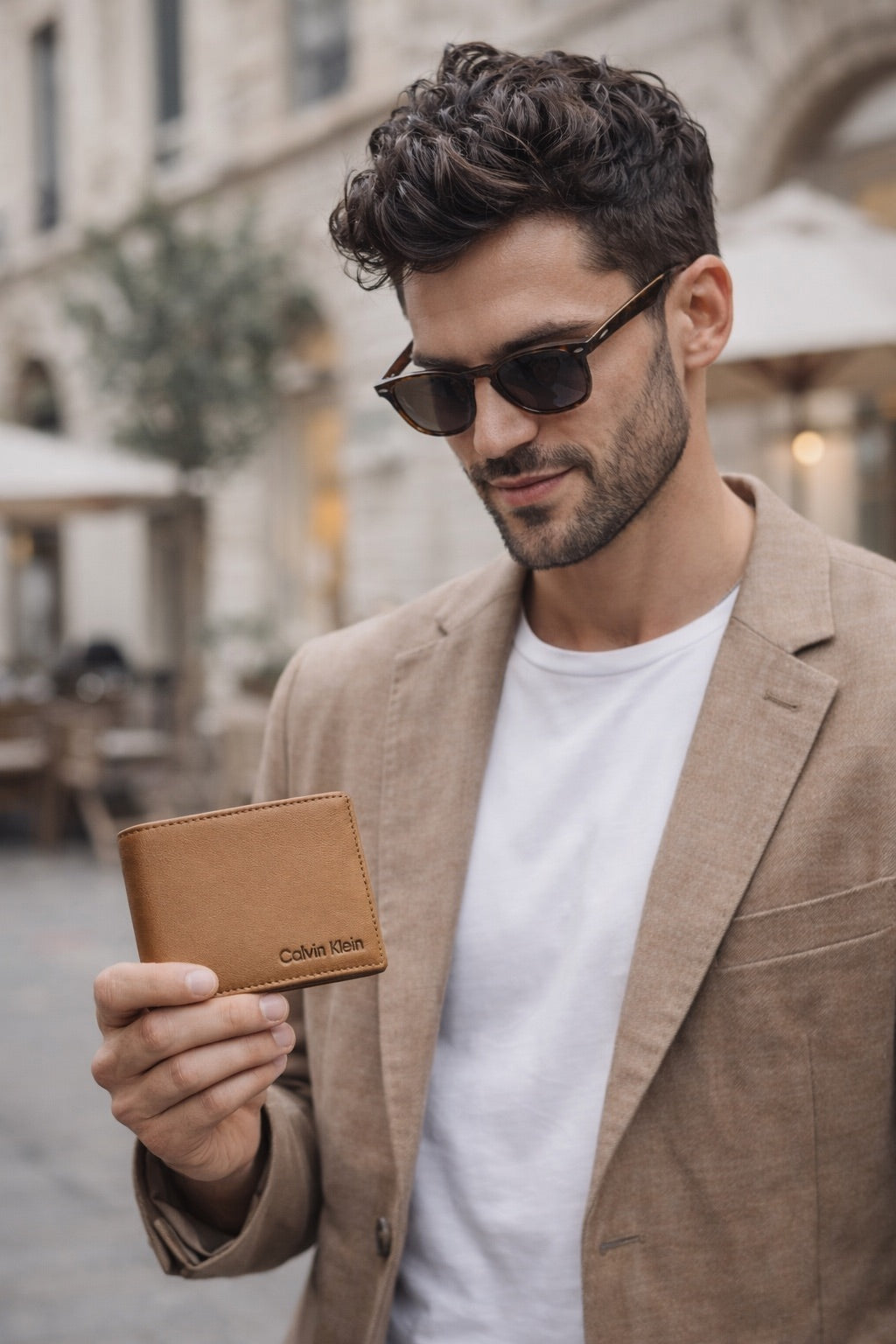 GENUINE LEATHER WALLET BROWN