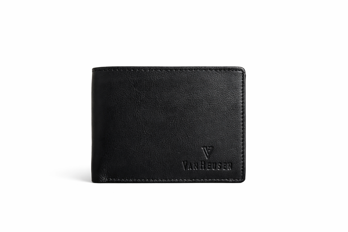 GENUINE LEATHER WALLET BLACK