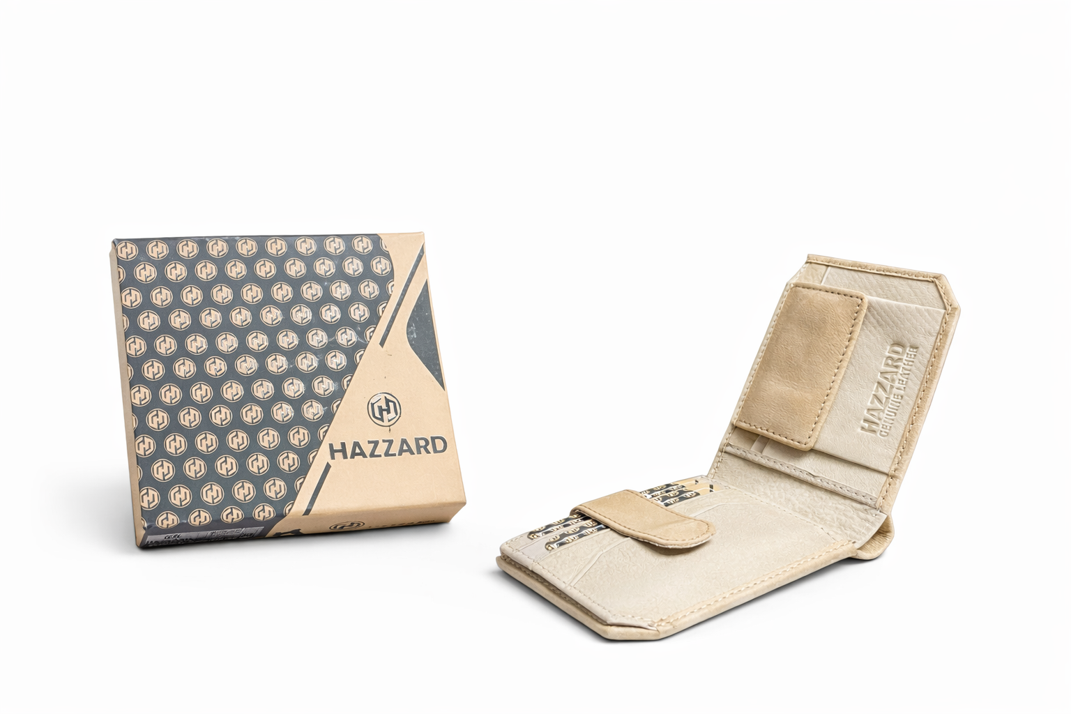 GENUINE LEATHER WALLET BEIGE