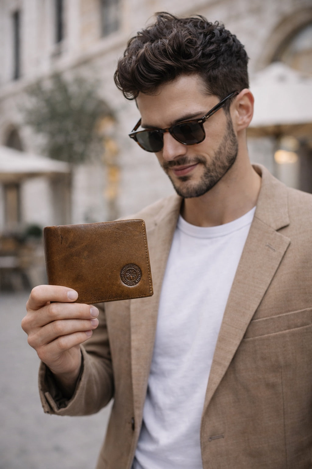 GENUINE LEATHER WALLET COFFEE