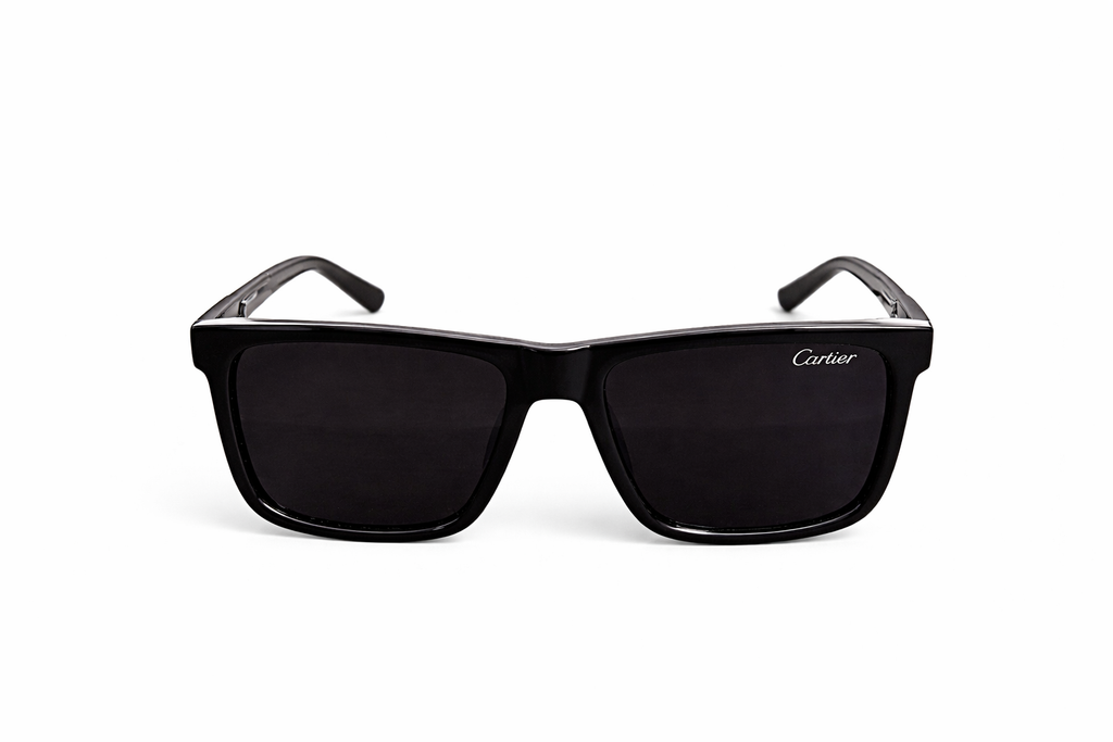Luxury Black Frame Sunglasses with Dark Lenses