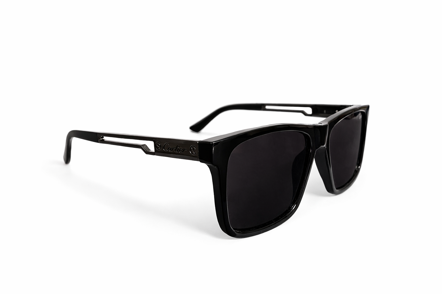Luxury Black Frame Sunglasses with Dark Lenses