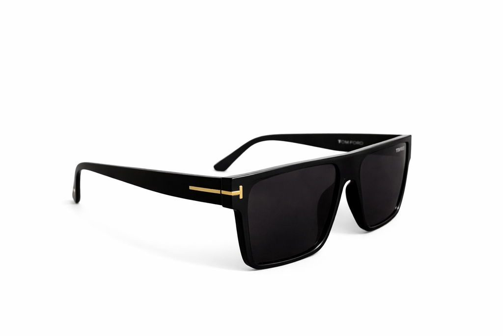 Luxury Black Square Sunglasses