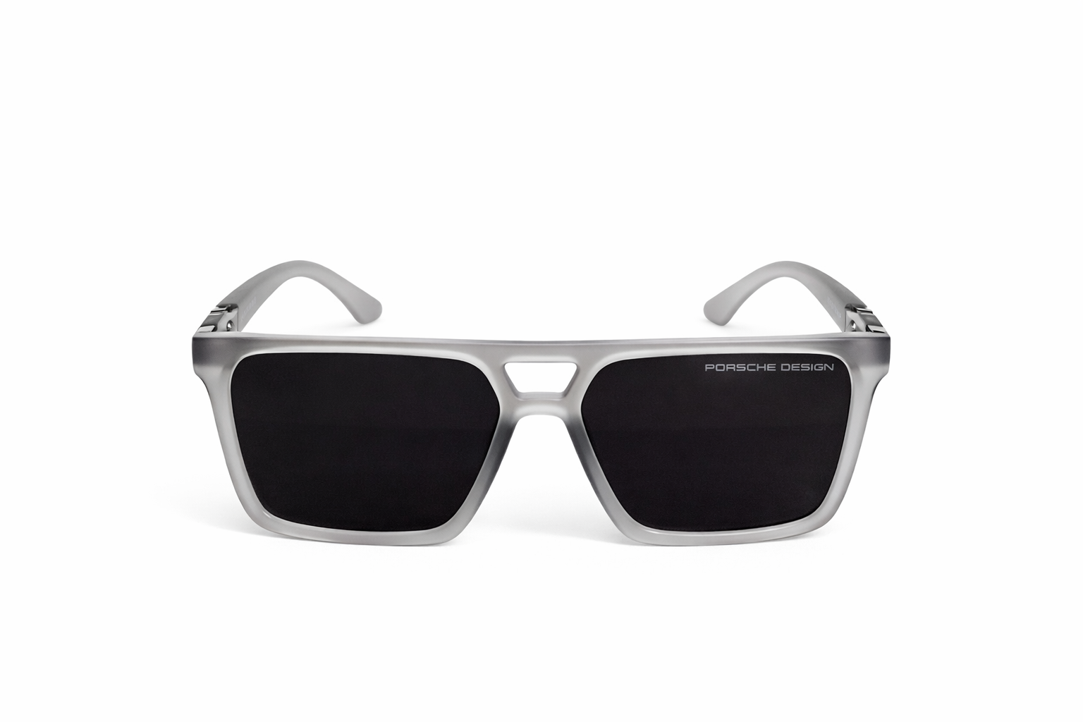 Premium Square Sunglasses in Frosted Grey