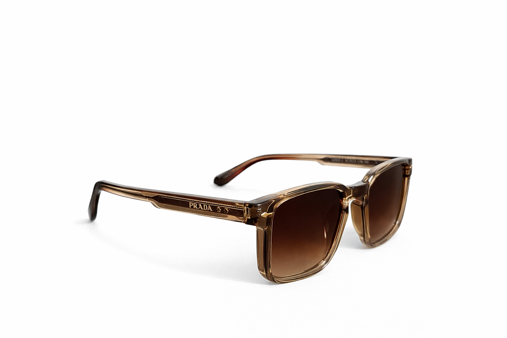 Classic Brown Gradient Square Sunglasses
