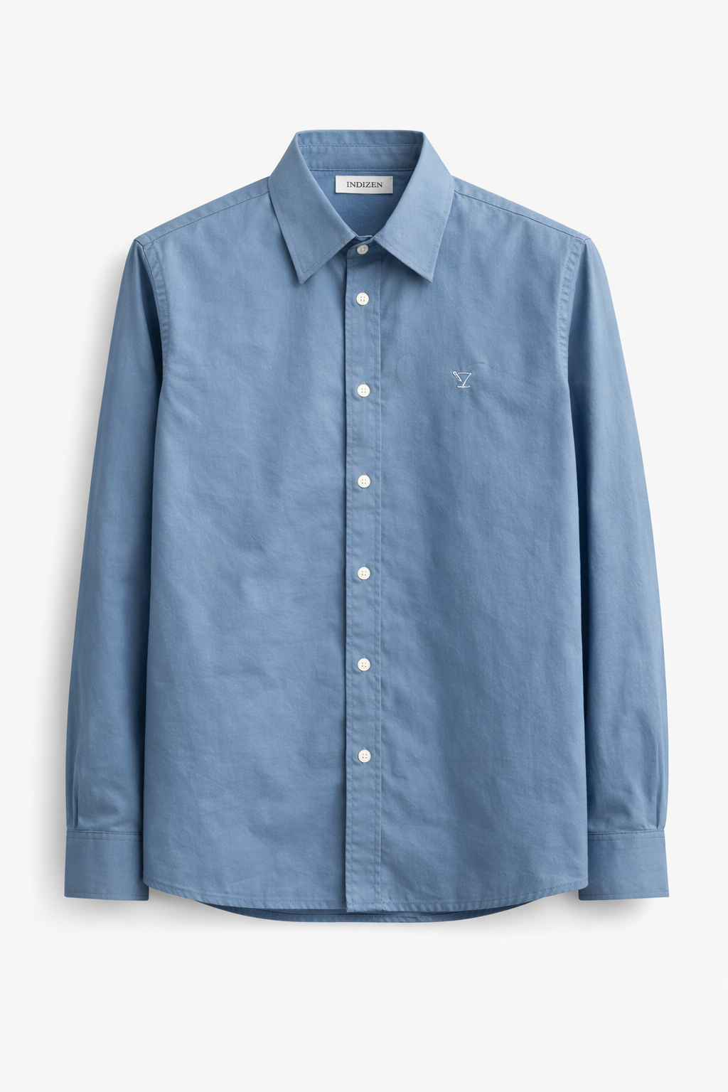 INDIZEN SKY BLUE PLAIN SHIRT