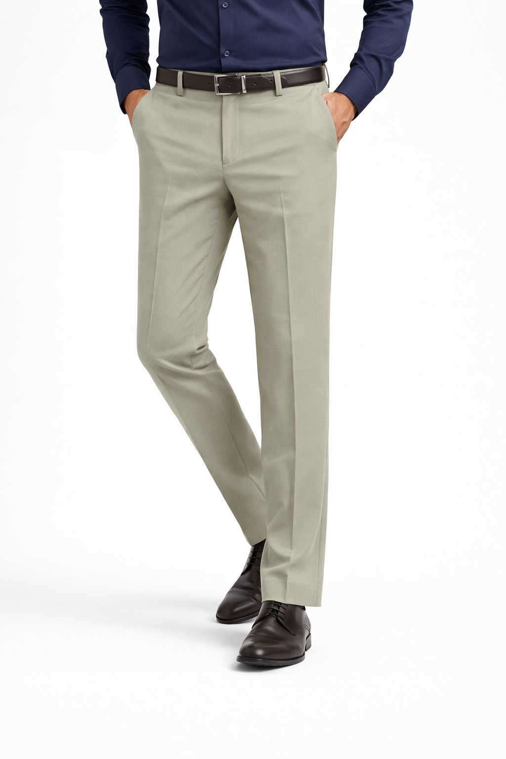 STRAIGHT FIT SAGE GREEN FORMAL PANT