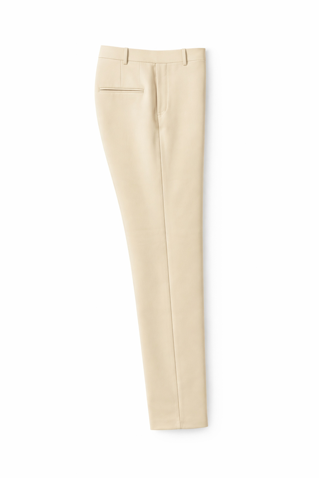 STRAIGHT FIT CREAM FORMAL PANT