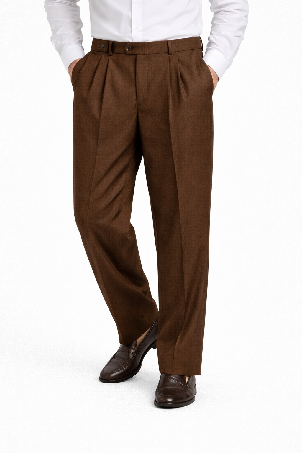 LOOS FIT RICH BROWN FORMAL PANT
