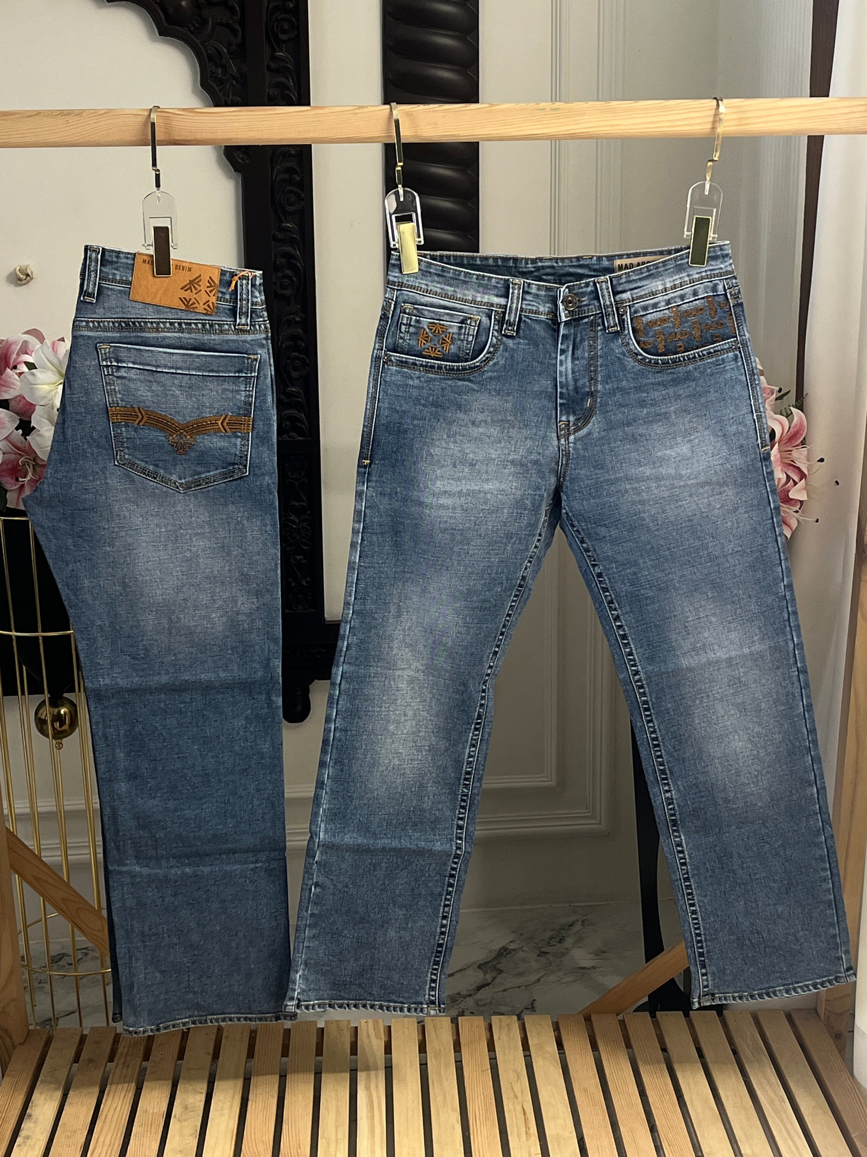 Straight Fit Blue Denim