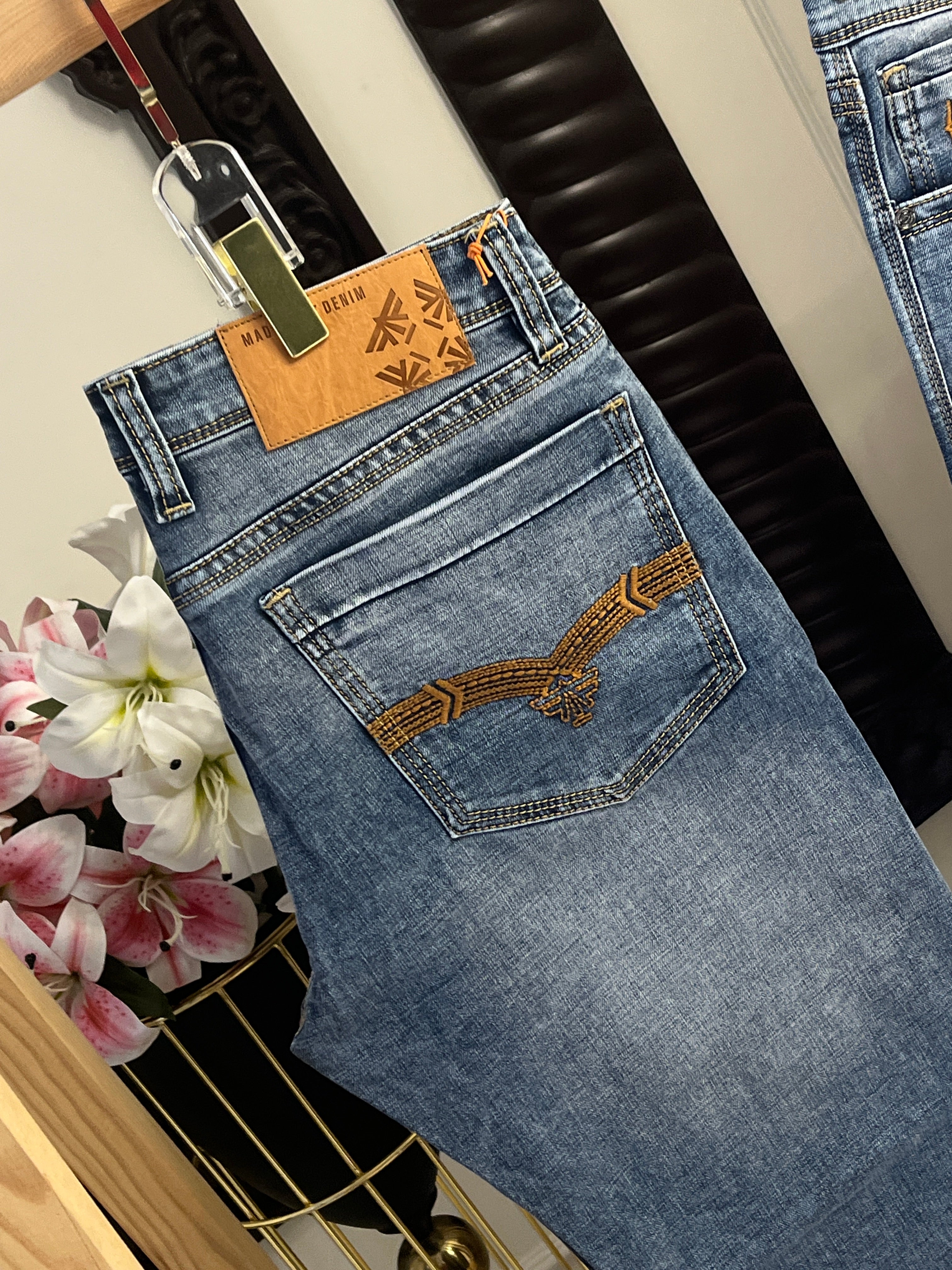 Straight Fit Blue Denim