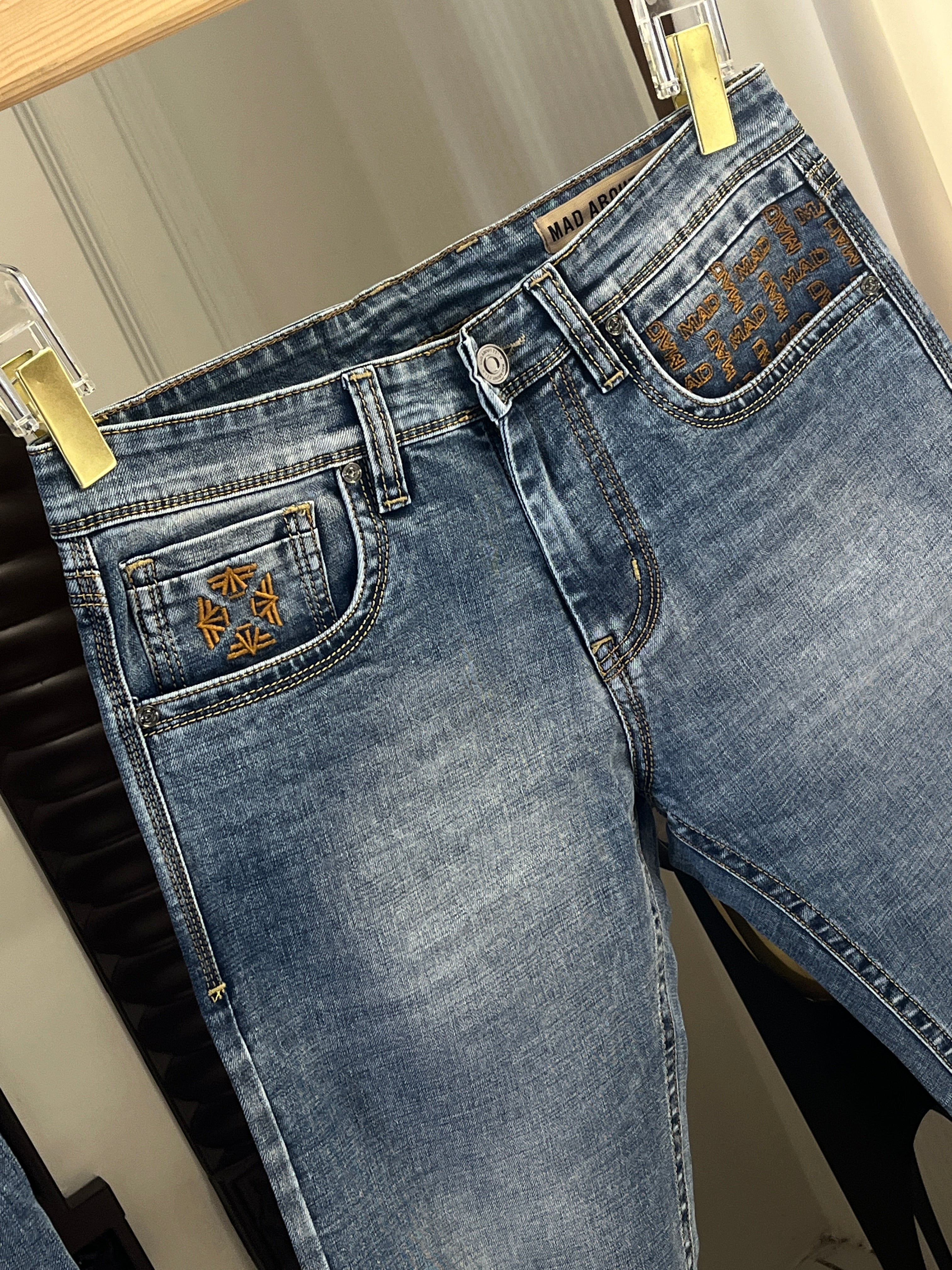 Straight Fit Blue Denim