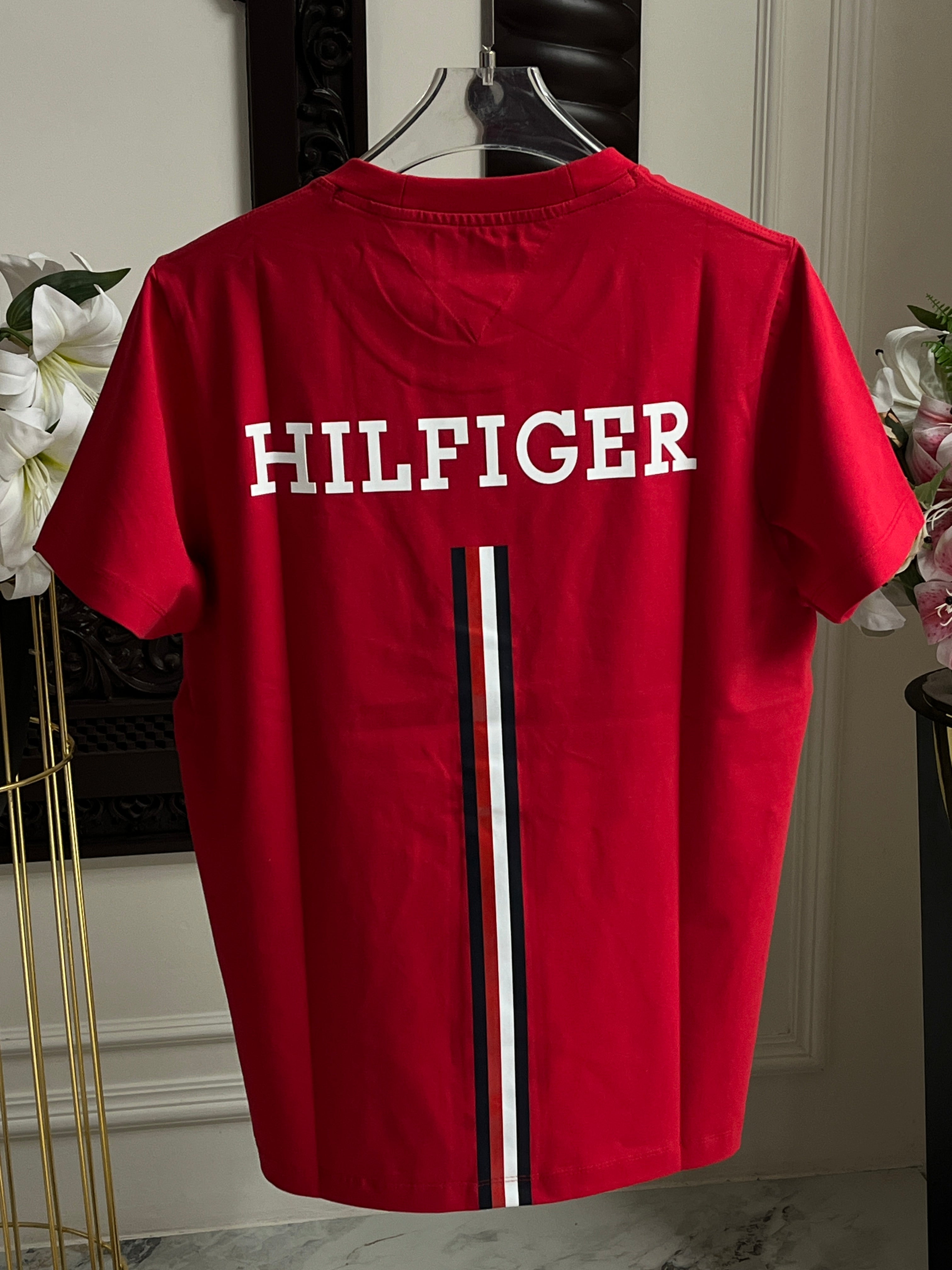 Drop Shoulder Half Sleeve T-Shirt – Classic Red