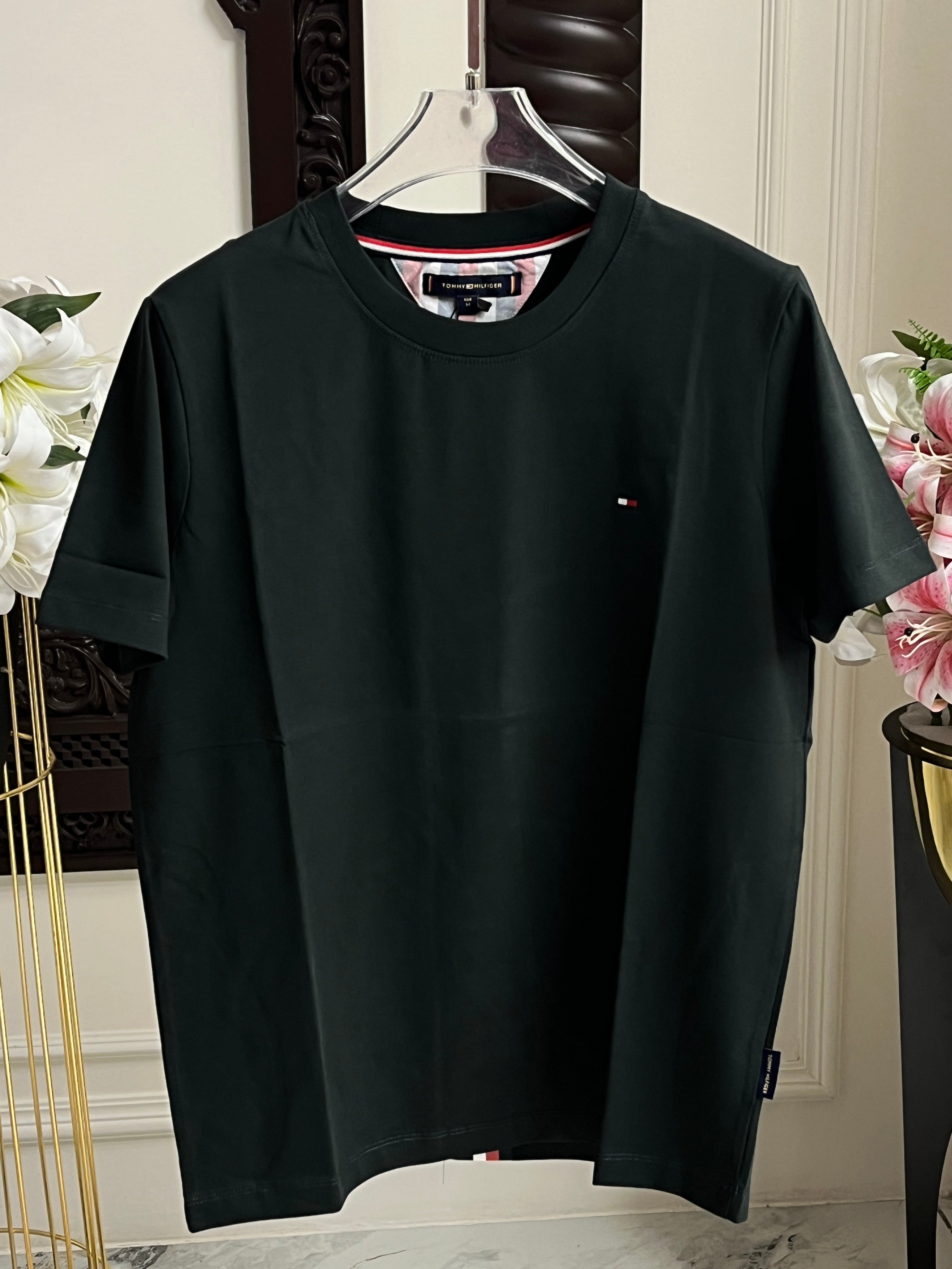 Drop Shoulder Half Sleeve T-Shirt – Deep Forest Green