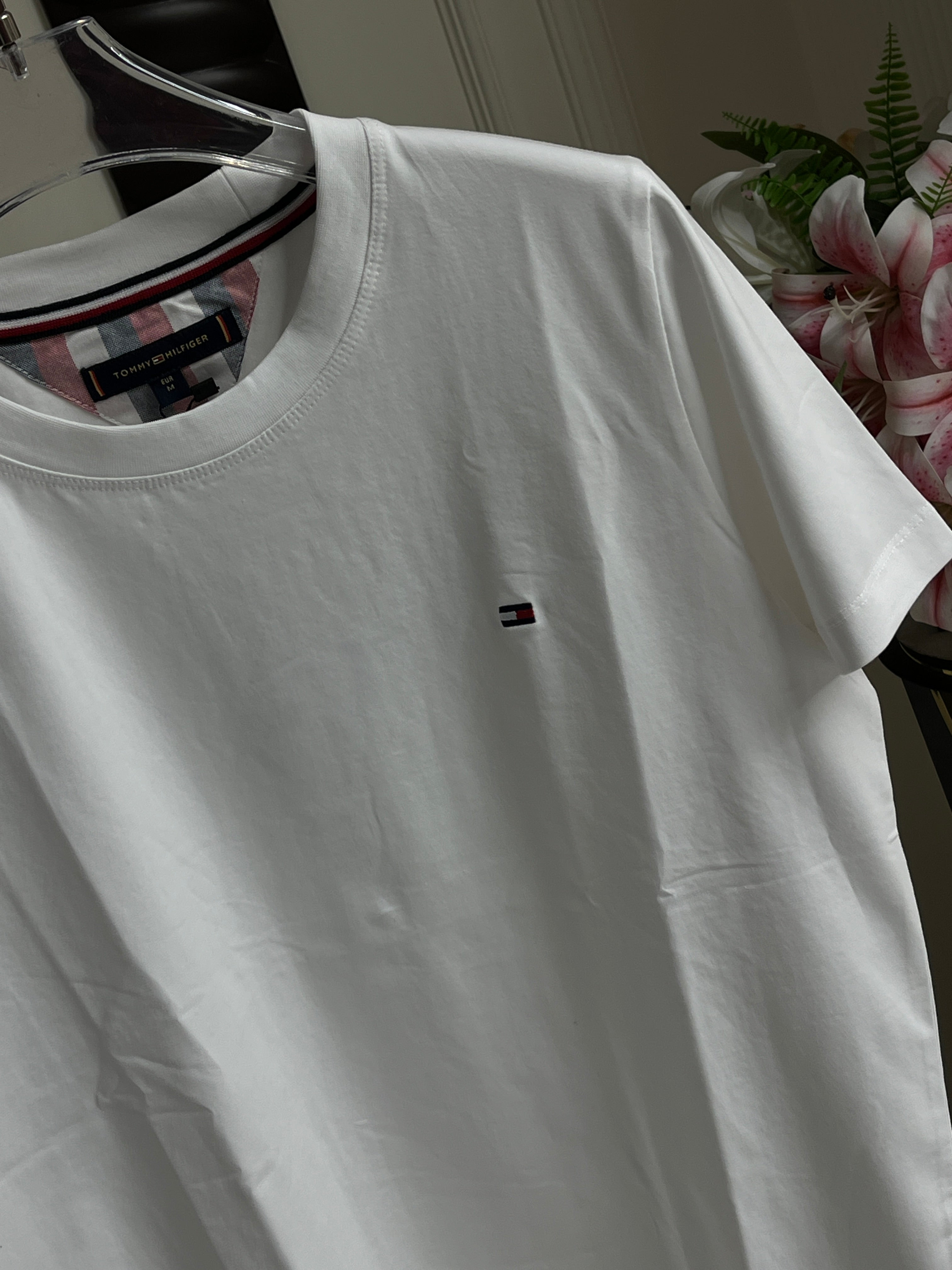 Drop Shoulder Half Sleeve T-Shirt –White