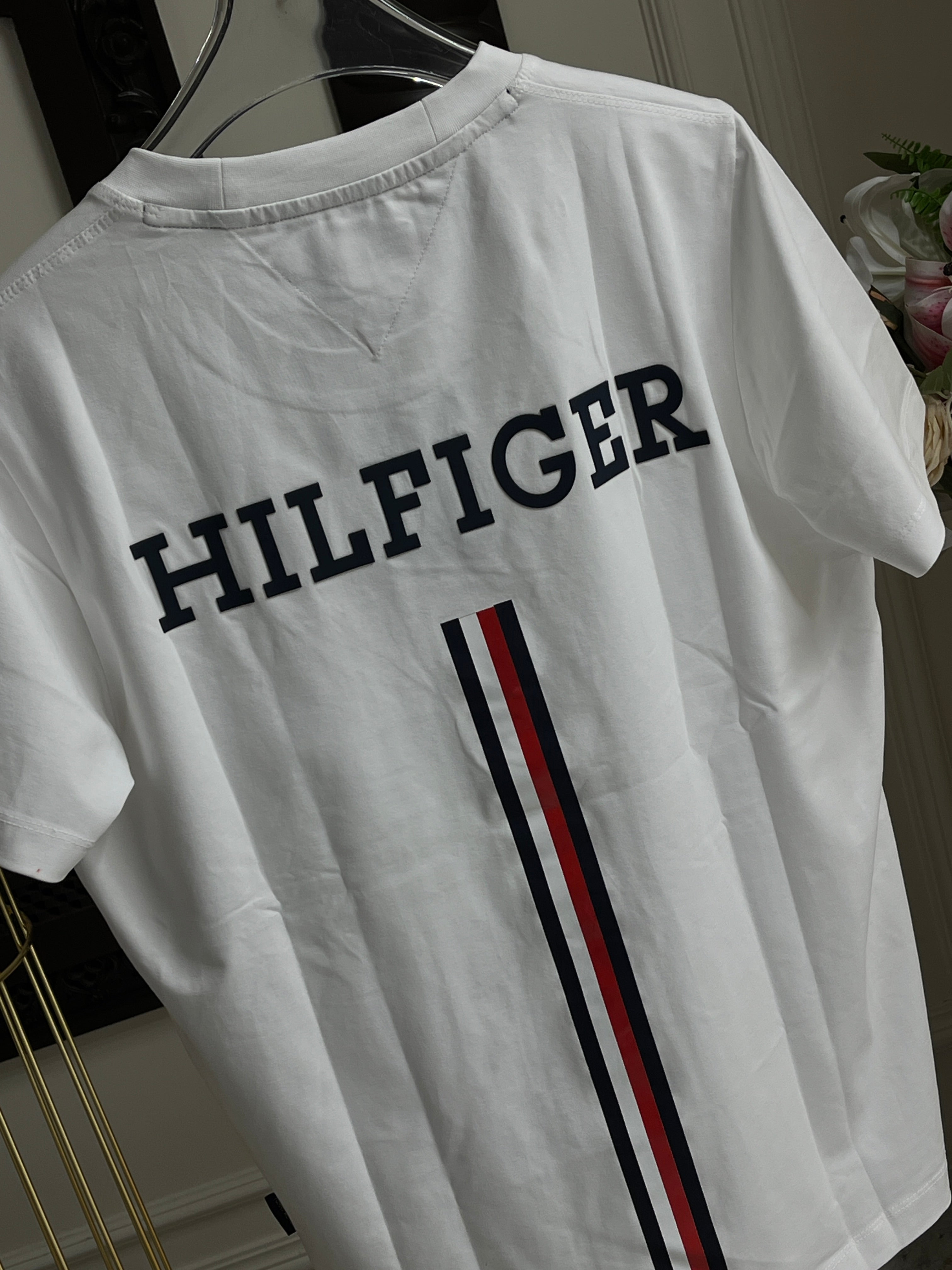 Drop Shoulder Half Sleeve T-Shirt –White