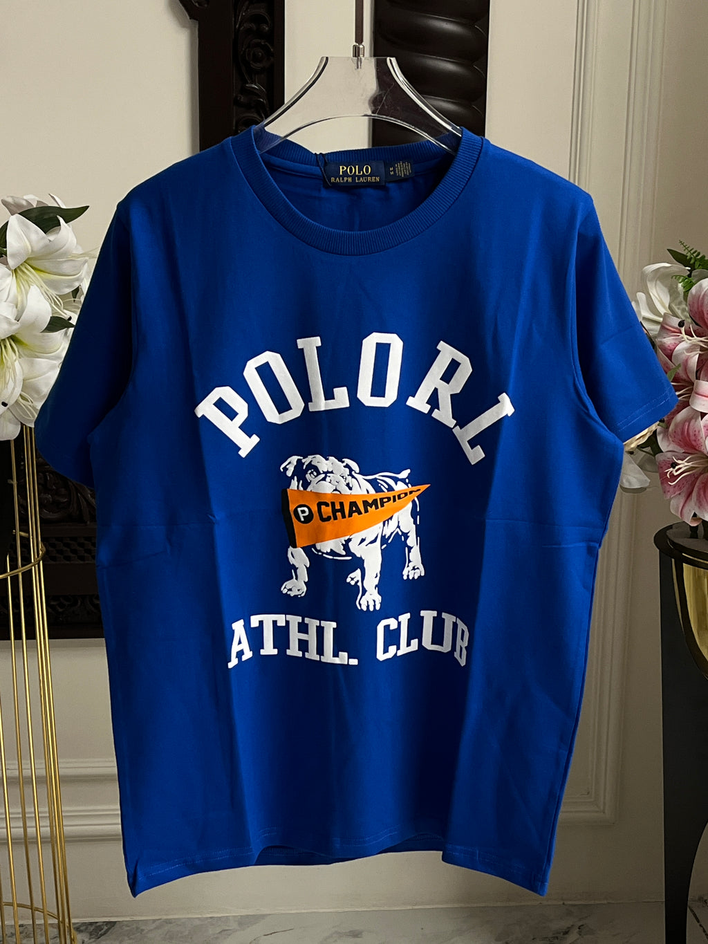 Heritage Athletic Graphic Tee – Cobalt Blue 112