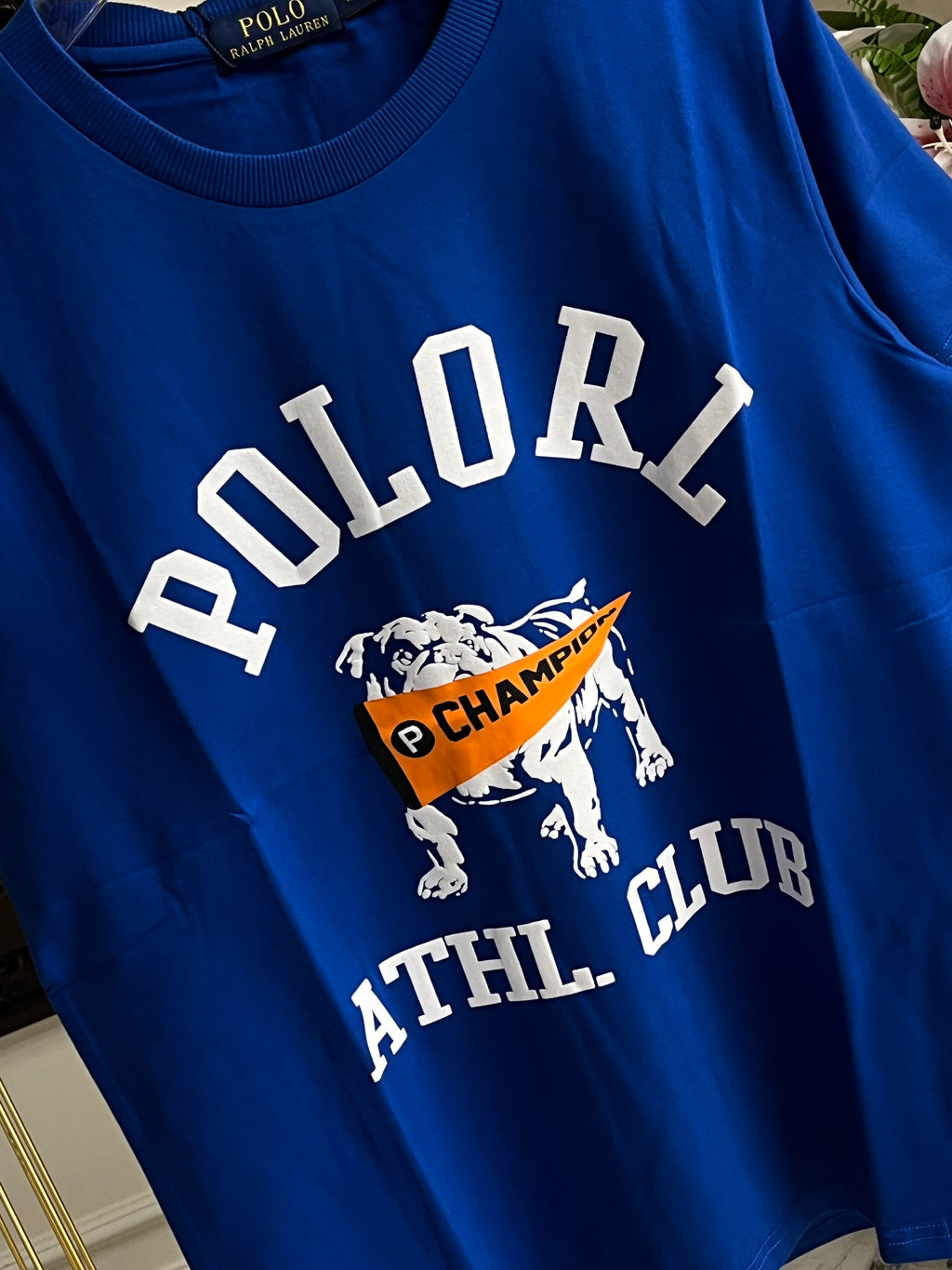 Heritage Athletic Graphic Tee – Cobalt Blue 112