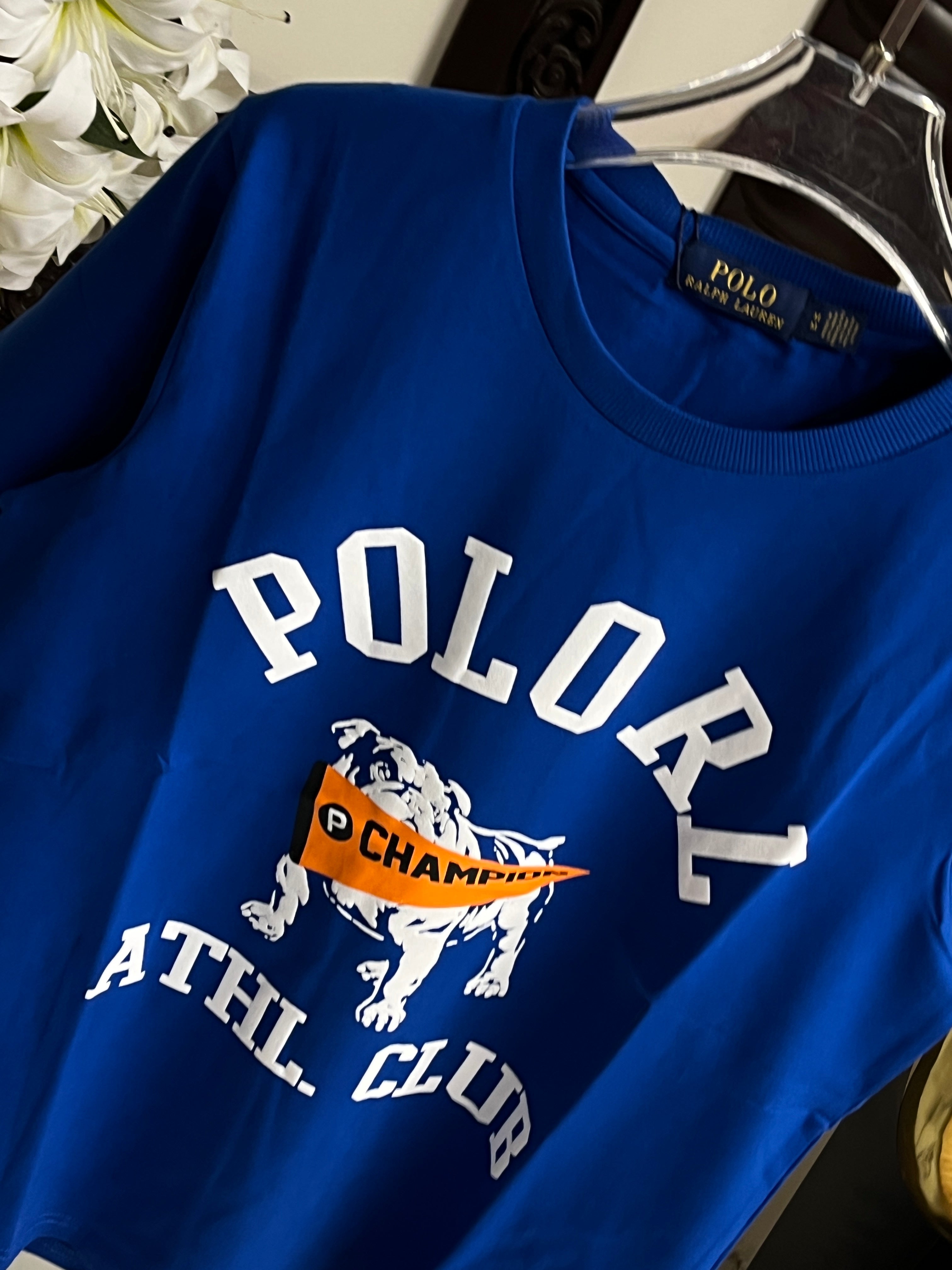 Heritage Athletic Graphic Tee – Cobalt Blue 112