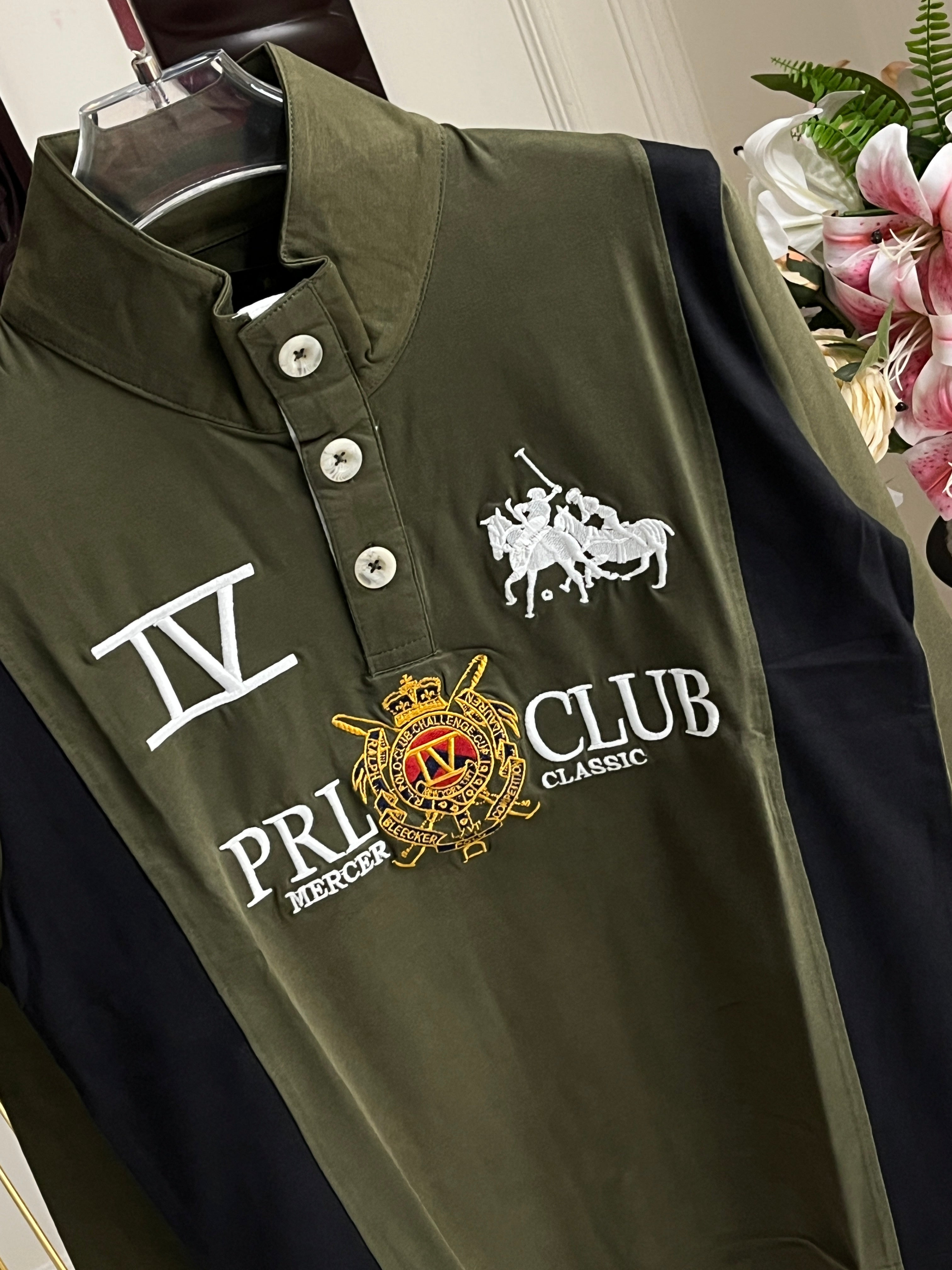 Sport Club Mock-Neck Pullover - Green And Black 104