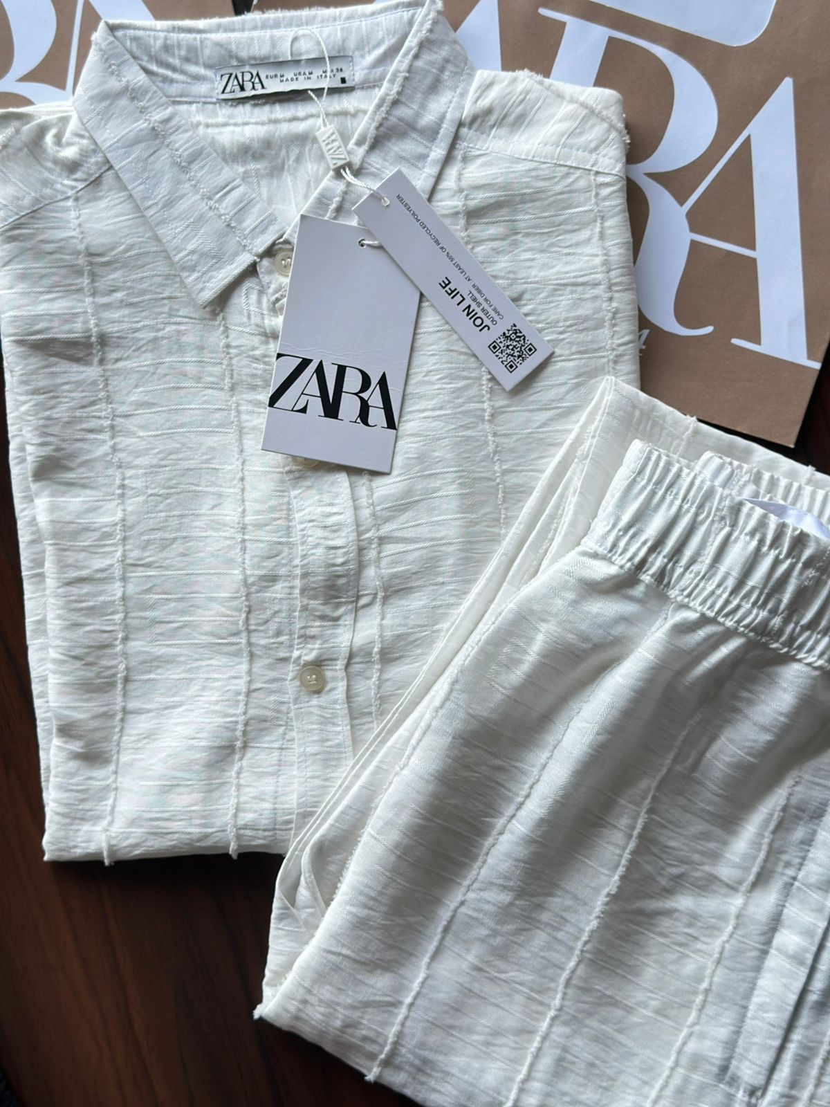ZARA - PAPER COTTON FABRIC